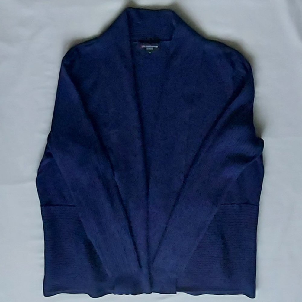 Liz Claiborne Navy Shawl collar Cardigan